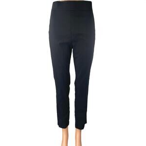 Who What Wear Women's Black High Waisted Slim Tapered Trousers Pants Size 14